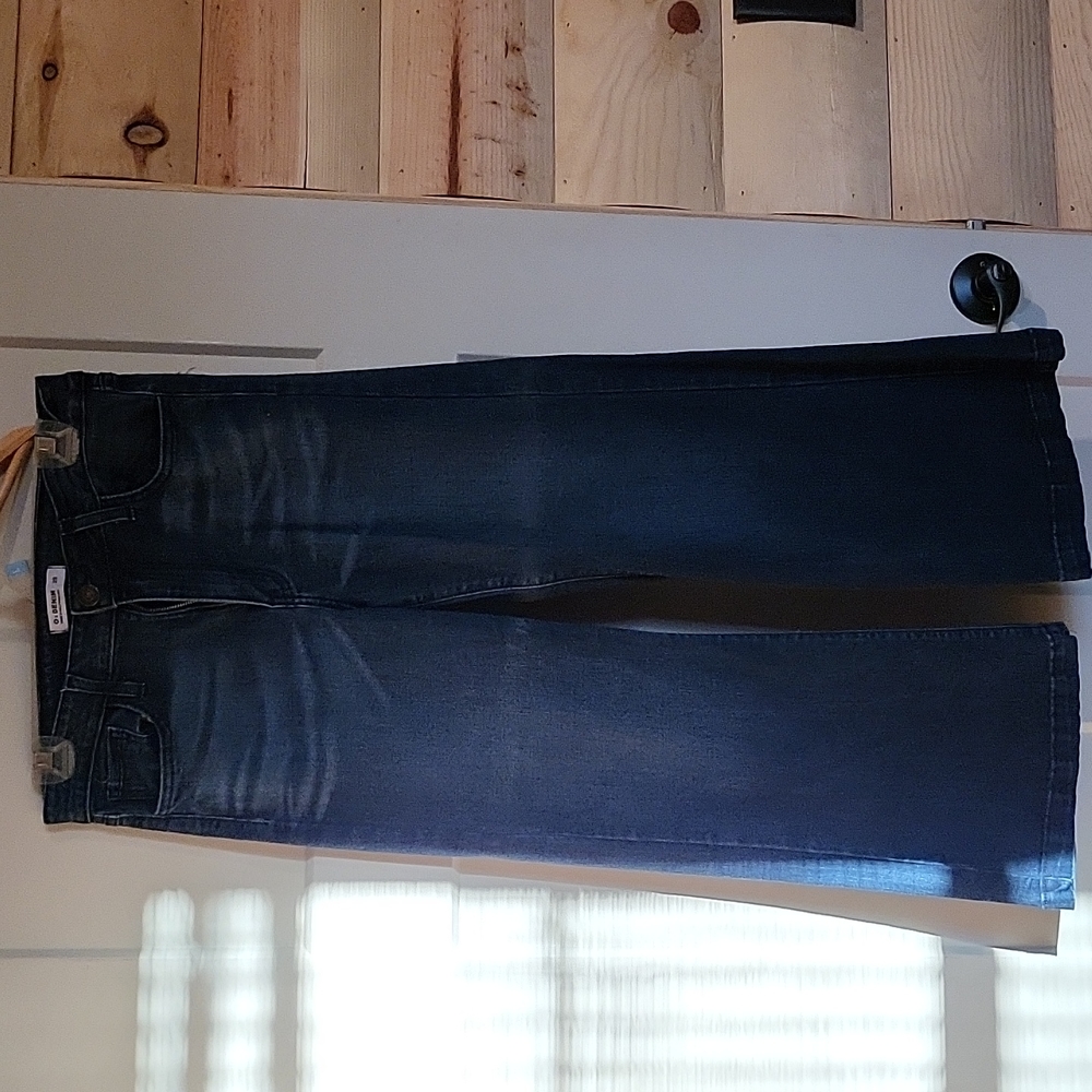 O2 Denim Wide Leg Cropped Jean